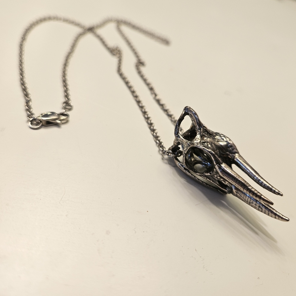 Jackson's Chameleon Skull Pendant Necklace